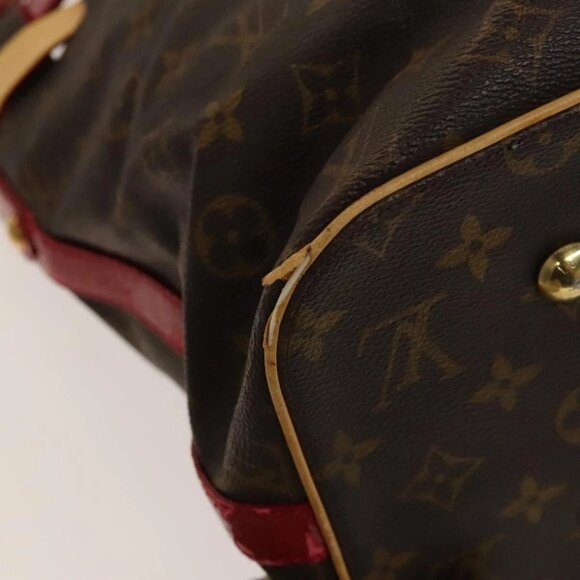 LOUIS VUITTON Monogram Ruby Sarina MM Tote Bag Red M95611 LV Auth 134713 - Picture 4 of 16